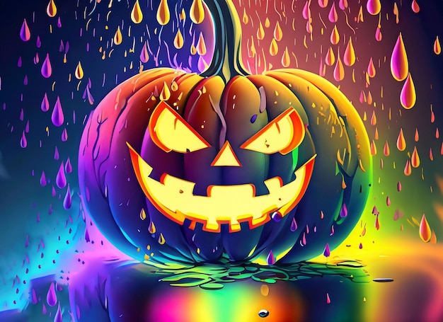 Halloween-pompoenachtergrond