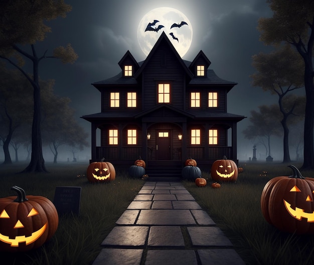 Halloween-pompoenen voor een griezelig huis