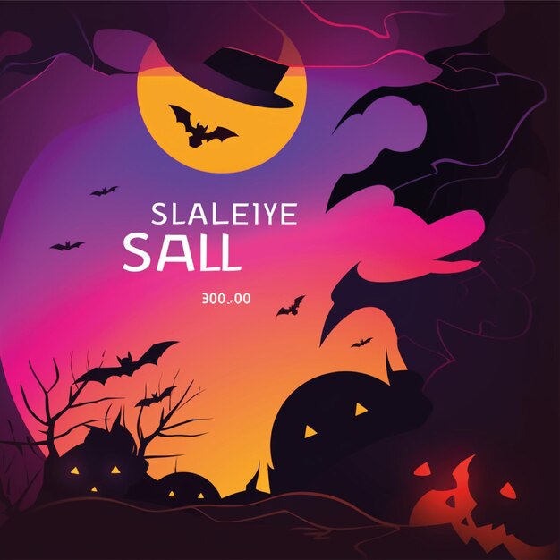 Halloween poster background design