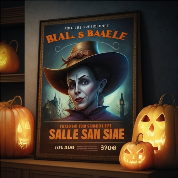 Foto disegno di sfondo per poster di halloween