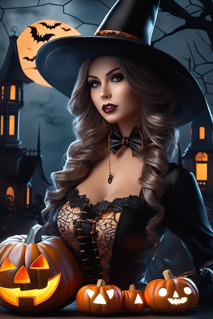 Halloween poster gegenereerd door AI