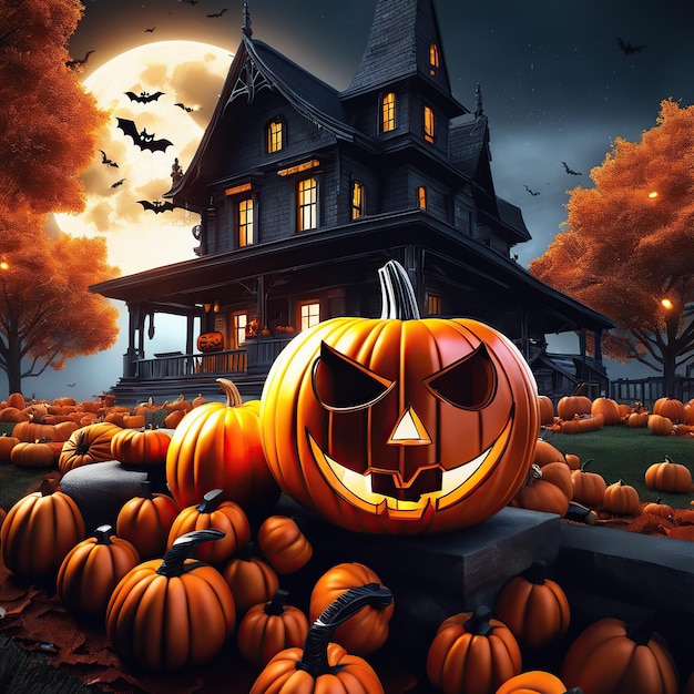 Halloween Poster Generated By AI