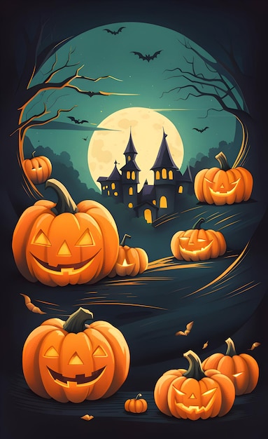 Halloween-posterillustratie