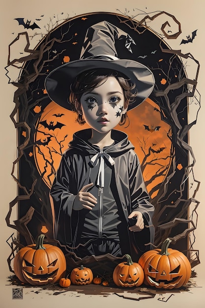 Halloween posters generated by ai