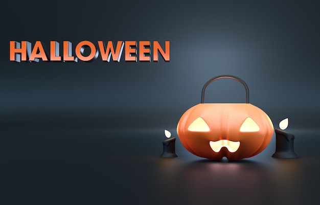 Halloween Pumpkin 3D Illustration