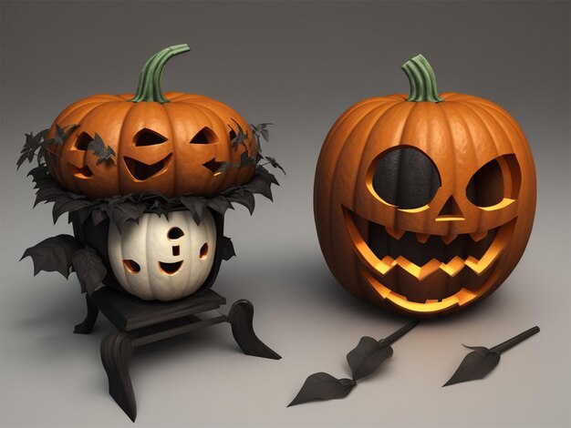 Halloween pumpkin 3d Model