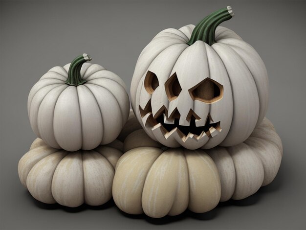 Photo halloween pumpkin 3d model