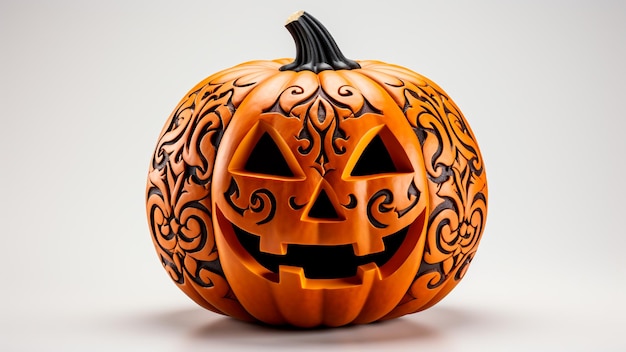 Halloween pumpkin adorned tattoo celebrate the Day of the Dead Generative AI