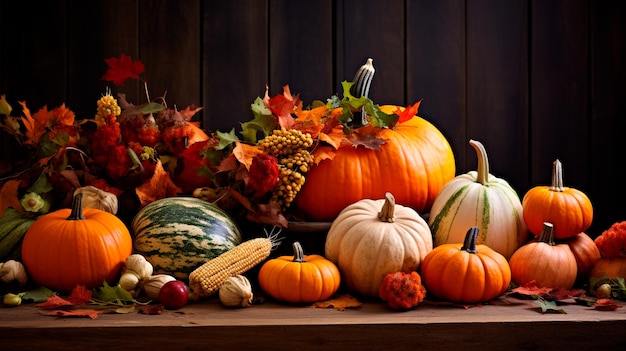 halloween pumpkin and autumn pumpkins