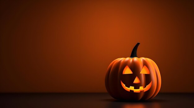 Halloween pumpkin background template banner