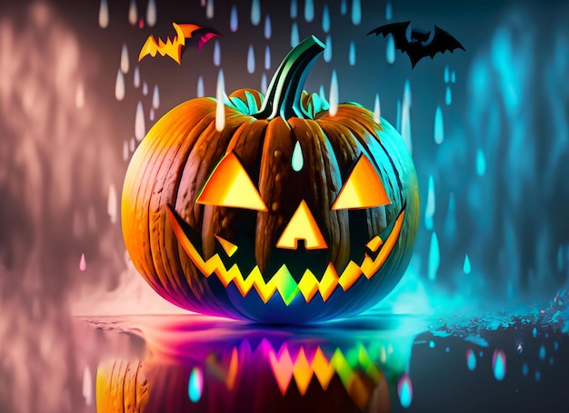 Halloween pumpkin background