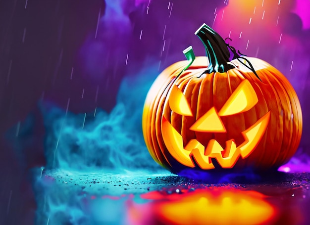 Halloween pumpkin background