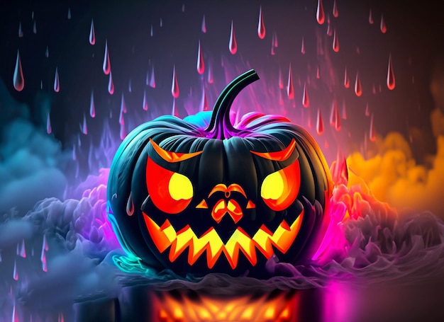 Halloween pumpkin background