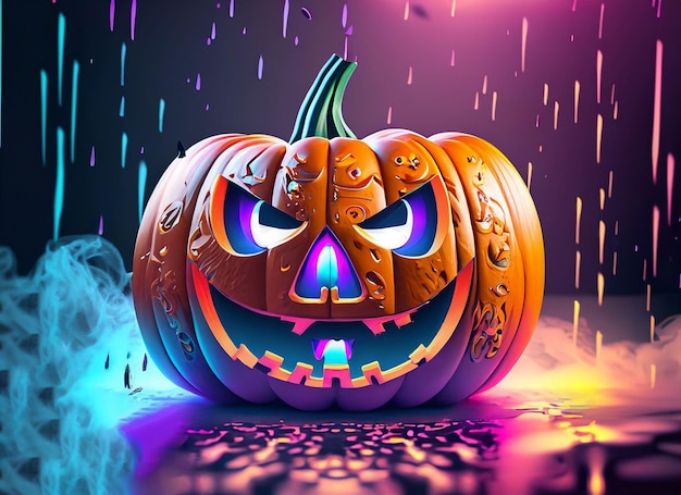 Halloween pumpkin background