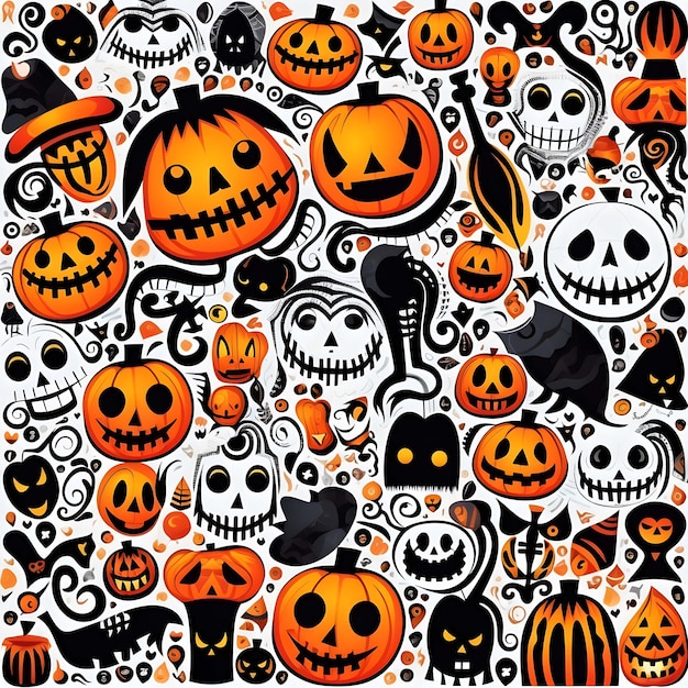 Halloween pumpkin background