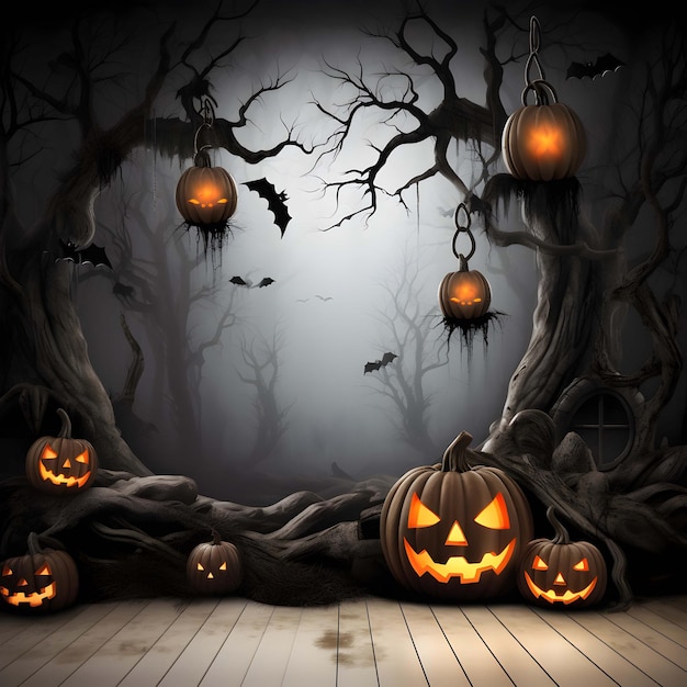 Halloween pumpkin background