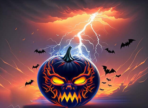 Halloween pumpkin background