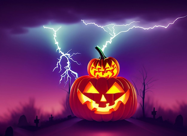 Halloween pumpkin background