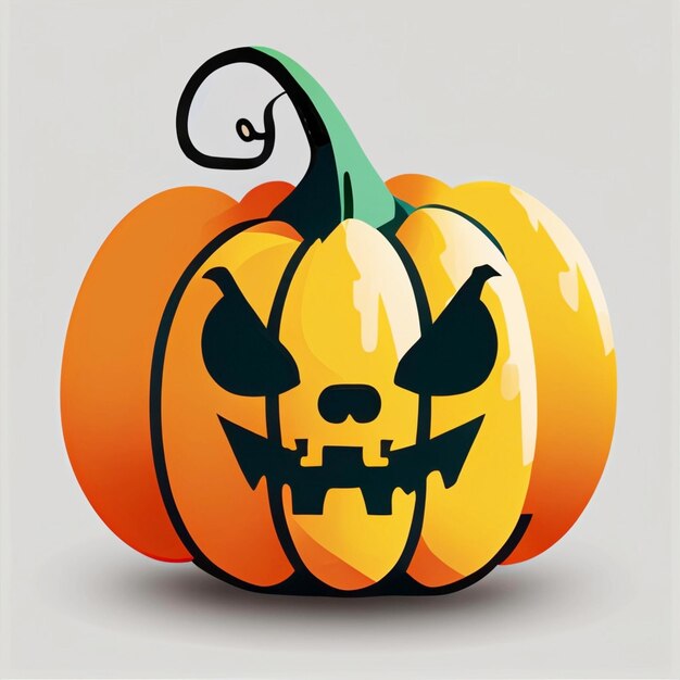 Halloween Pumpkin Burning Free PNG and PSD