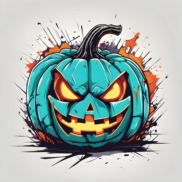 Halloween pumpkin cool design for tshirt