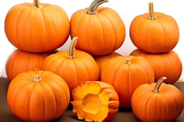 Halloween pumpkin in dark autumn mood AI Generated