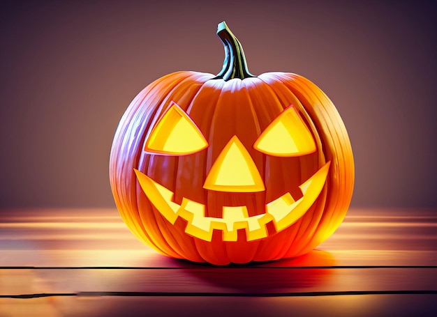 Halloween Pumpkin Face royalty colorful background