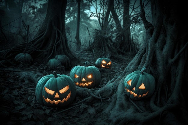 Halloween pumpkin Generate Ai