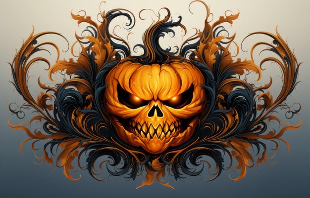 Halloween pumpkin Generative AI content