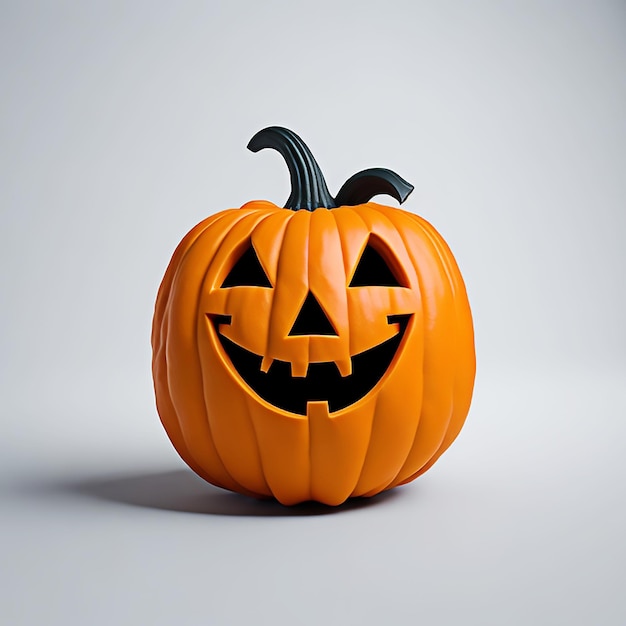 Halloween pumpkin head jack lanternHalloween pumpkin simile face image aigenerated