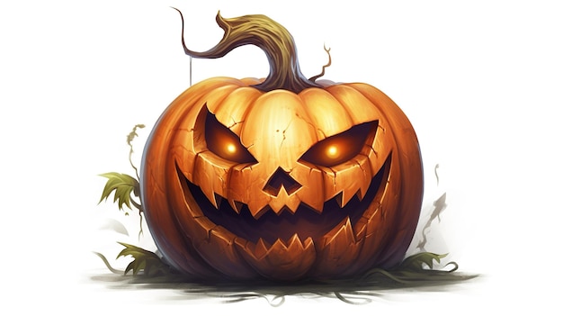 Halloween pumpkin Illustration created with Generative AI