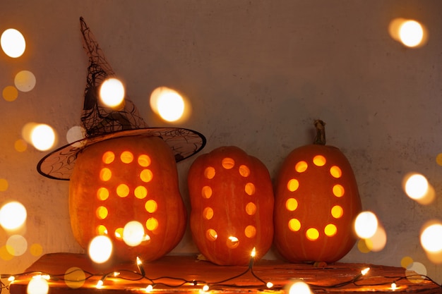 Zucca di halloween al coperto