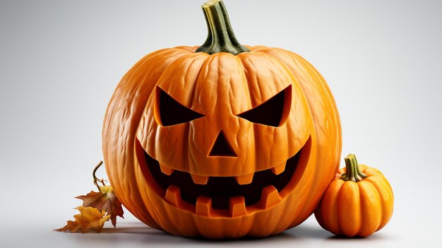 Halloween pumpkin isolated on a white background