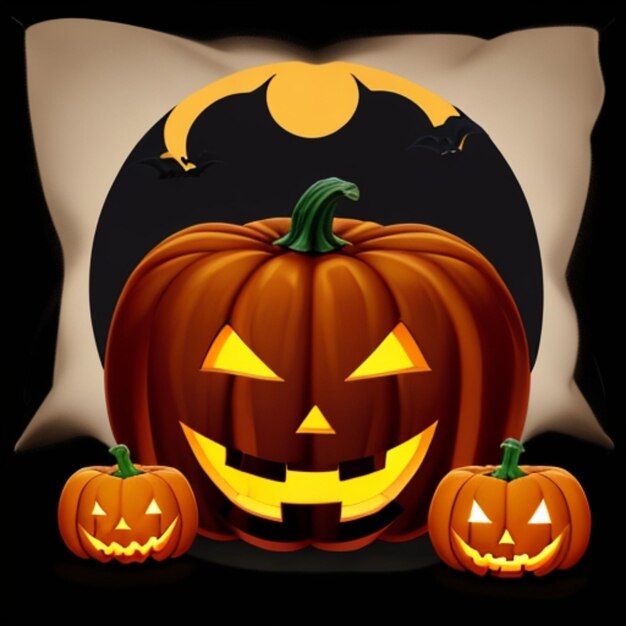 Foto halloween pumpkin png isolato su bianco