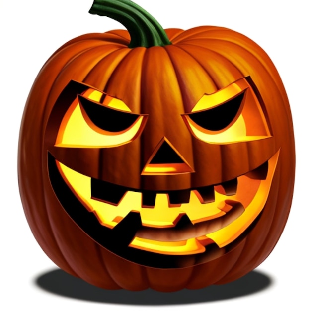 Foto halloween pumpkin png isolato su bianco