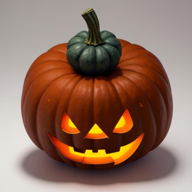 Foto halloween pumpkin png isolato su bianco