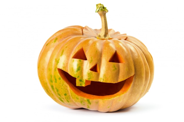 Foto sorriso di zucca di halloween