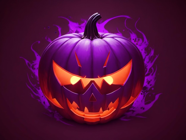 Halloween pumpkin scary design