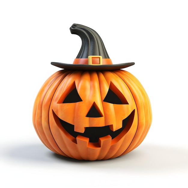 Halloween Pumpkin on white background