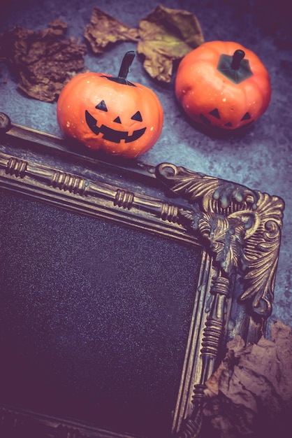 Halloween pumpkin with frame