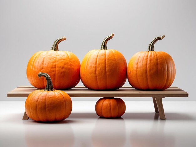 Halloween pumpkin with a spooky face on a white background3d rendering