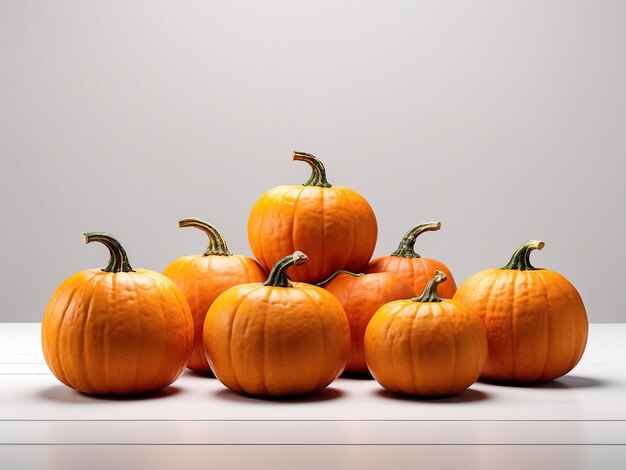 Halloween pumpkin with a spooky face on a white background3d rendering