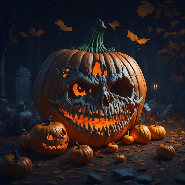 Halloween Pumpkins background