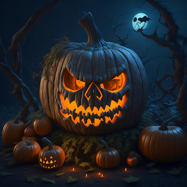 Halloween Pumpkins background