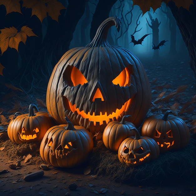 Halloween Pumpkins background