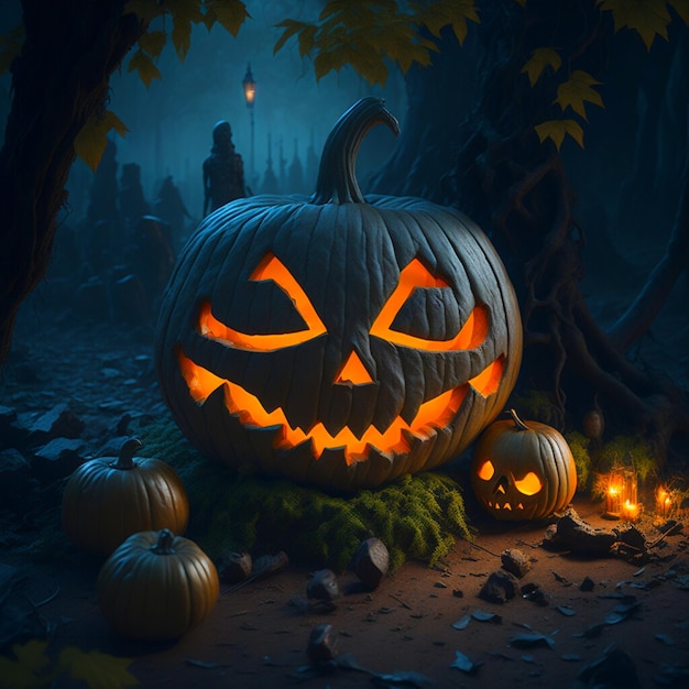 Halloween Pumpkins background