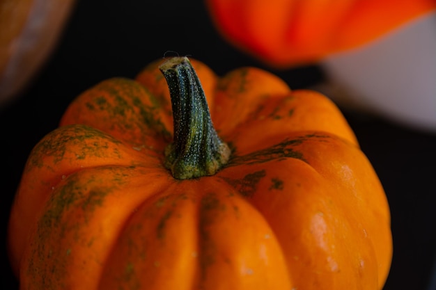 ハロウィーンに用意されたハロウィーンのカボチャの美しい質感の写真