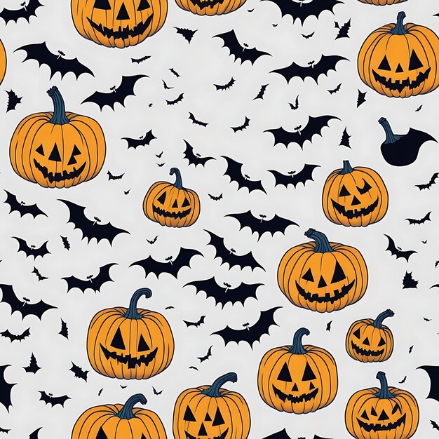 Halloween pumpkins pattern