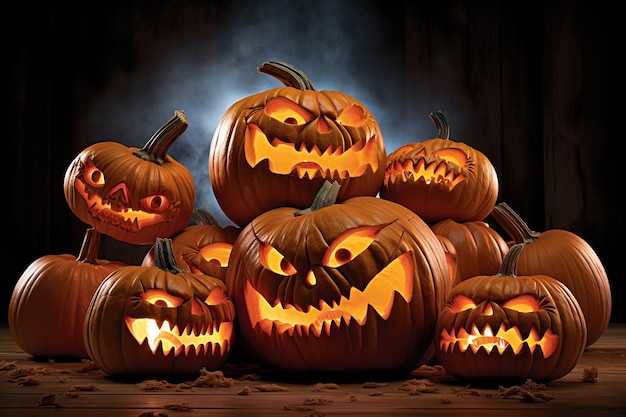 Halloween_Pumpkins_SpookyFaces