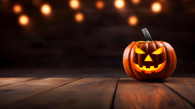 Halloween pumpkins with empty space for text