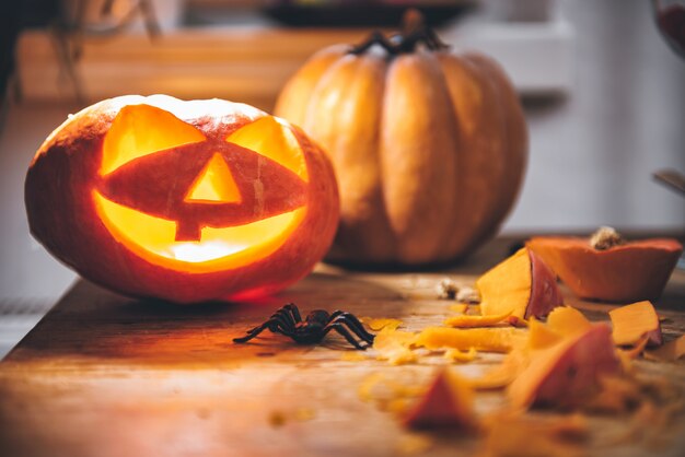 Foto zucche di halloween